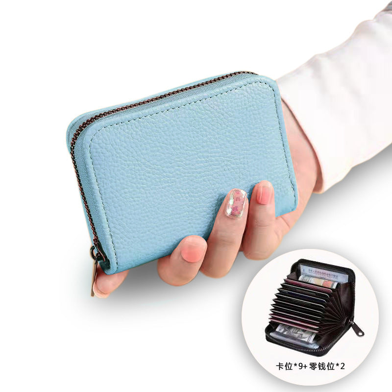 Wholesale Anti-demaxing lychee pattern card holder
